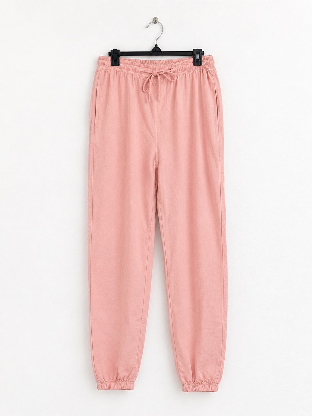 Drawstring Jogger Pants - Pink